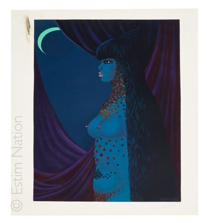 LABISSE Félix (1905 - 1982) "Femme bleue" 
Lithographie en couleurs signée dans la...