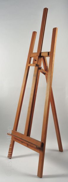CHEVALET Adjustable natural wood painter's easel.
Height: from 150 to 210 cm
(paint...