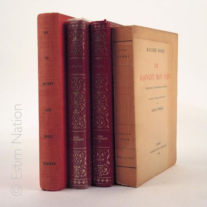 LITTERATURE MODERNE Ensemble de 12 volumes dont Gorki, Dostoievski,, Anatole France...