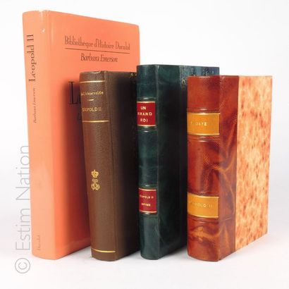 BELGIQUE - LEOPOLD I ET LEOPOLD II Ensemble de trois volumes brochés et reliés en...