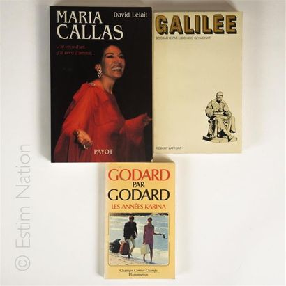 PERSONNAGES CELEBRES Ensemble de 3 ouvrages en état moyen: 
« Galilée » Ludovico...