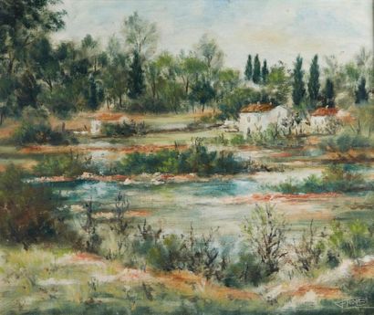 FELIX TISOT - PAYSAGE A L'ETANG Félix TISOT (1909-1979)

Paysage à l'étang

Huile...