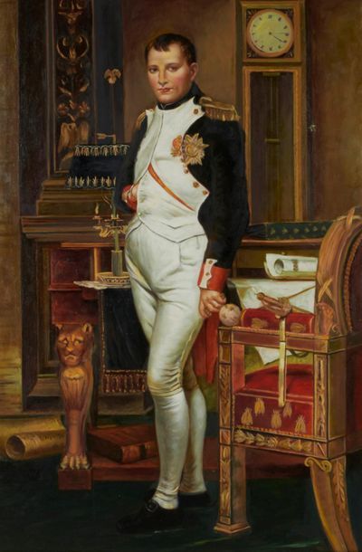 D'APRES DAVID - NAPOLEON DANS SON CABINET D'après Jacques Louis DAVID (1748-1825)

Napoléon...