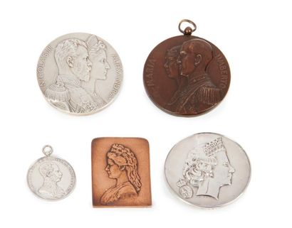 Médailles et plaques commémoratives Médaille commémorative de la visite en France...