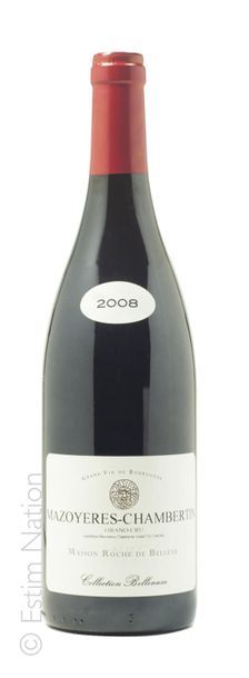 BOURGOGNE 3 bouteilles MAZOYERES CHAMBERTIN 2008 Grand Cru Collection Bellenum