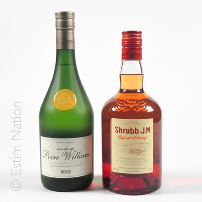 Liqueur 2 bouteilles : 1 POIRE WILLIAM BRANA (Coffret d'origine Individuel), 1 LIQUEUR...