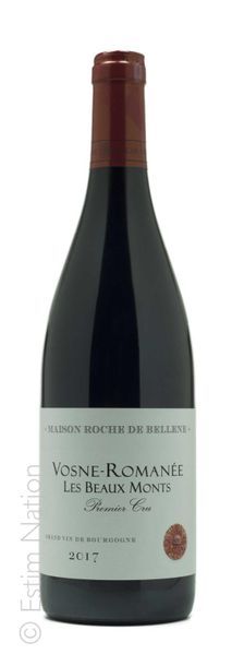BOURGOGNE 6 bouteilles VOSNE ROMANÉE 2017 1er cru "Beaux Monts" Roche de Bellene