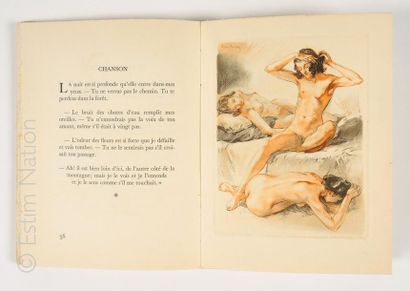 LOUYS Pierre LOUYS (Pierre) Les chansons de Bilitis, Paris, Rombaldi éditeur, 1937
Illustrations...