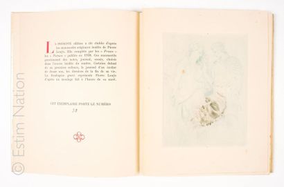 LOUYS Pierre LOUYS (Pierre) Proses inédites, Pour l'artiste et ses amis, 1940
Illustrations...