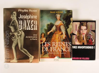 DIVERS OUVRAGES Ensemble de 3 ouvrages : 
- "Joséphine Baker, une américaine à Paris"...