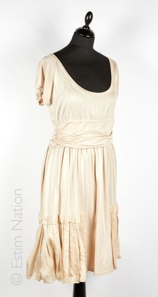 RED VALENTINO, MAJE, SPORTMAX, CACHAREL, FIGARET FEMME TOP in yellow silk satin striped...