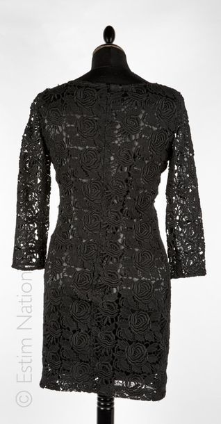 Loubarok CLOTTON DRESS with black guipure (T 36)