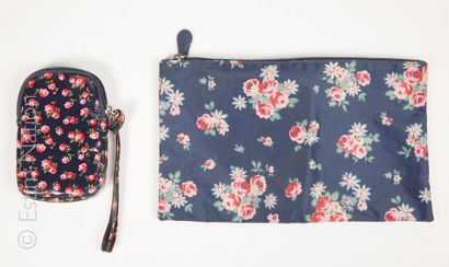 CATH KIDSTON, ANNE ART BREIZ SET printed with flowers on a blue background comprising:...