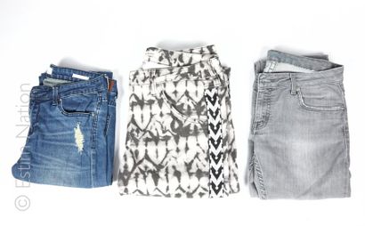 ISABEL MARANT, ZADIG & VOLTAIRE, BLUE BRIDGE, VS MISS PANTALON tie & Dye gris et...