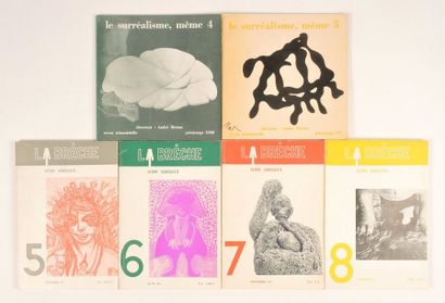 SURRÉALISME Set of surrealist magazines: 
- "La Brèche", Action surréaliste under...