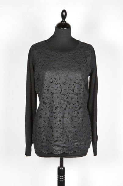 ANONYME, PEACE N'LOVE, GUESS MARCIANO Sleeveless JACKET in knitwear and black rabbit...