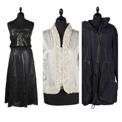 ANNE FONTAINE, COSTUME NATIONAL, ZARA, ET DIEU CRE CORSAGE en polyester et coton...