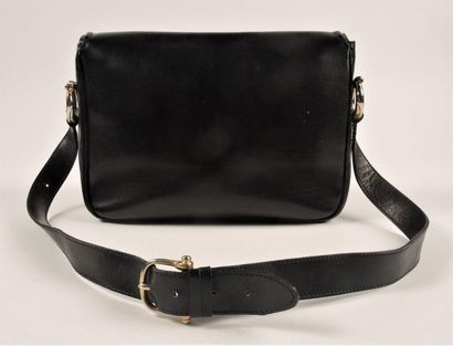 CELINE circa 1975 BAG with flap in interior marine box decorated with a zippered...