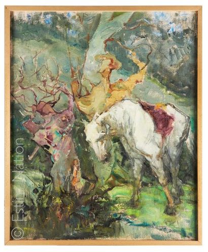 THEODORE BOULARD Théodore Louis BOULARD (1887-1961)

Don Quichotte

Huile sur toile,...
