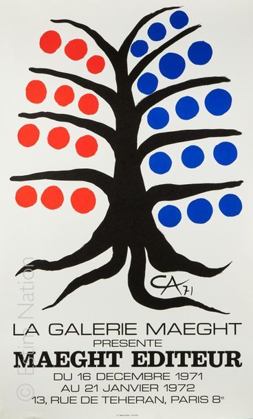 CALDER - MAEGHT Alexandre CALDER (1898-1976)

Affiche (1971)
Affiche lithographique...