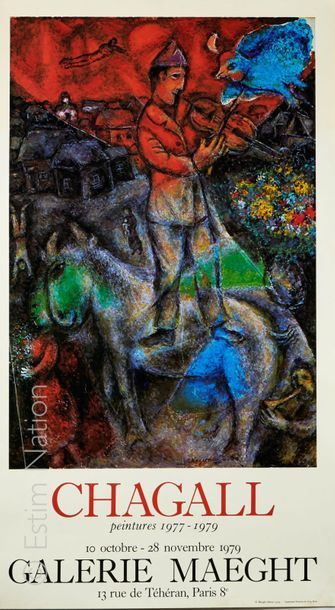 CHAGALL - MAEGHT Marc CHAGALL (1887-1985) d'après

Affiche "Gouaches et lavis"
Affiche...