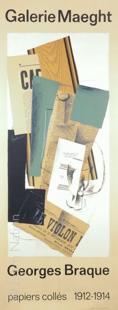 BRAQUE - MAEGHT Georges BRAQUE (1882-1963) d'après

Affiche pour l'exposition "papiers...