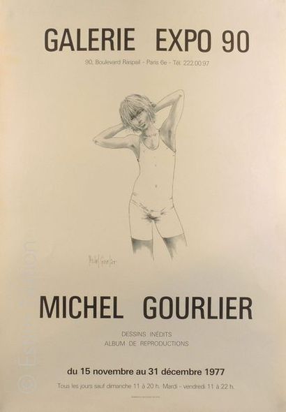 DIVERS Ensemble d'affiches et reproductions diverses comprenant : Michel Gourlier,...