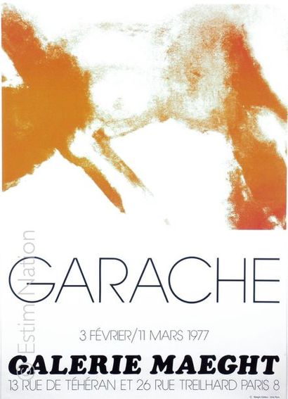 GARACHE - MAEGHT Claude GARACHE (1929) d'après

Affiche "Nu accroupi", 1975
Affiche...