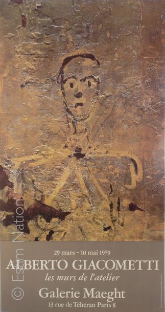 GIACOMETTI - MAEGHT Alberto GIACOMETTI (1901-1966)

Poster "Walking Man"
Lithographic...