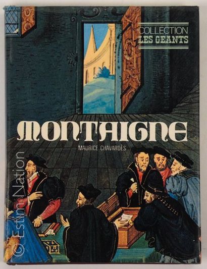 VARIA Ensemble de 3 ouvrages dont le grand atlas mondial, une monographie sur Montaigne,...