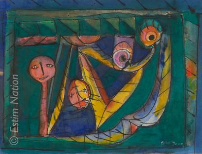 JULIO SILVA Julio SILVA (1930)



Composition with two characters



Gouache on paper,...