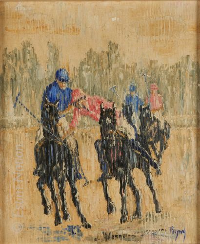 Art du XXe siècle Josy RAYNAL (1937-2013)



Le match de polo



Huile sur toile,...