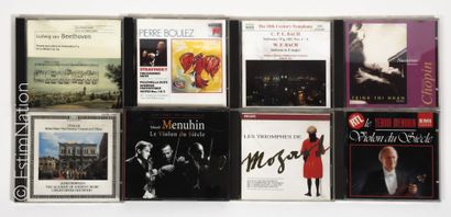 CD - MUSIQUE CLASSIQUE Important lot de compact disques :

- Env. 120 compact disques...