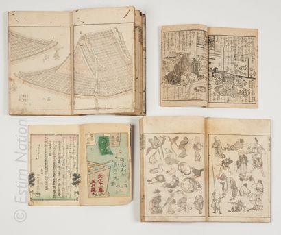 JAPON - HOKUSAI ET DIVERS Hokusai KATSUSHIKA dit HOKUSAI (1760-1849)



Deux recueils...