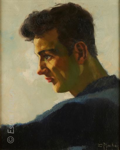 Art du XXe siècle Edouard PLANCHAIS (1909-1995)



Profil d'homme, série "Les gitans"



Huile...