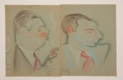 CARICATURES - LOURDEY Maurice LOURDEY (1860-1934)



Ensemble de quatre dessins au...