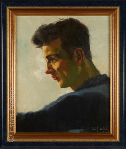 Art du XXe siècle Edouard PLANCHAIS (1909-1995)



Male profile, "Gypsies" series.



Oil...