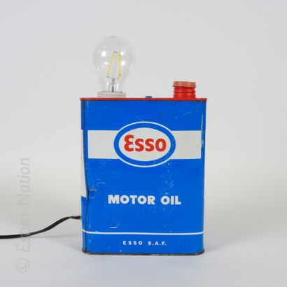 DESIGN INDUSTRIEL ESSO MOTOR OIL

Painted sheet metal canister transformed into a...