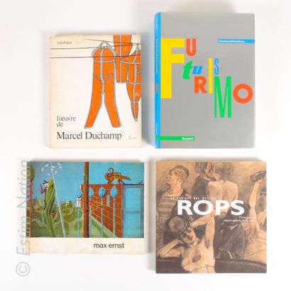 ART MODERNE Ensemble de 4 volumes de catalogues d'expositions sur le thème de l'ART...