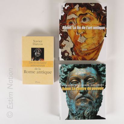 LOT DE LIVRES Set of 3 books on the theme of ANCIENT ROME 



(Without warranty of...