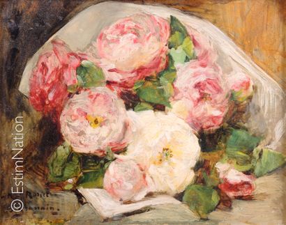 Georges JEANNIN (1841-1925) Nature morte au bouquet de fleurs

Huile sur bois, signé...