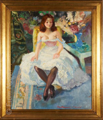 ART MODERNE Louis BERTHOMMÉ-SAINT-ANDRÉ (1905-1977)



"Le jupon de la mariée"



Huile...