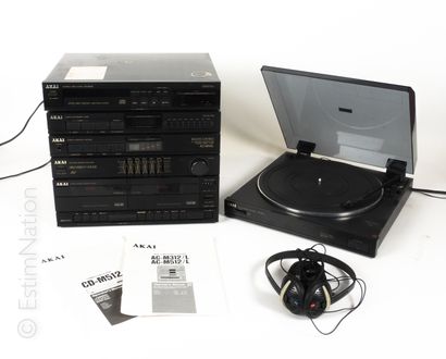 AKAI AKAI High Fidelity Sound AC-M512L Hi-Fi System with double cassette player,...