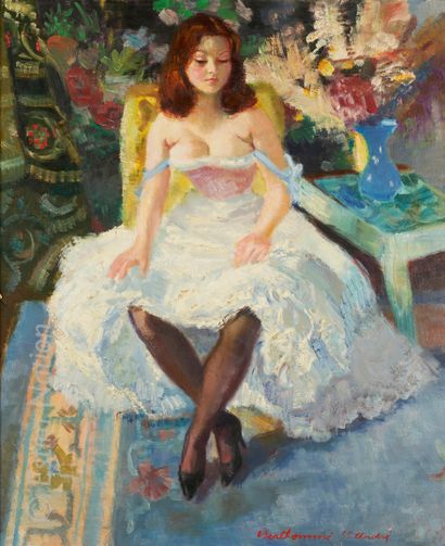 ART MODERNE Louis BERTHOMMÉ-SAINT-ANDRÉ (1905-1977)



"Le jupon de la mariée"



Huile...