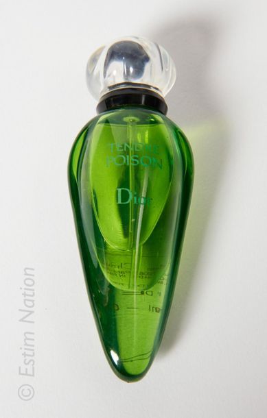 CHRISTIAN DIOR « Tendre Poison » Glass spray bottle titled "Tender Poison Dior"....