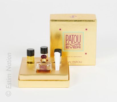 JEAN PATOU « For Ever » Perfumer's organ containing a 5mL "Patou For Ever" mini-bottle....