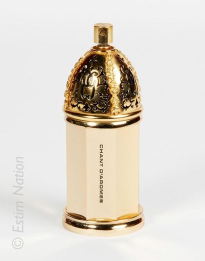 GUERLAIN « Le Sucrier de Madame Champ d'Arômes » Grand Luxe brass refill with cylindrical...
