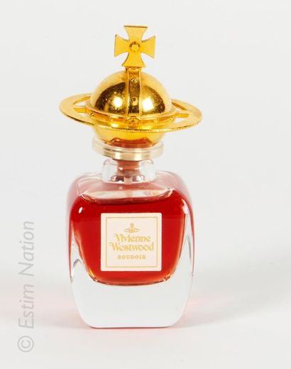 VIVIENNE WESTWOOD Boudoir. Flacon atomiseur en verre. Bouchon doré figurant une couronne...