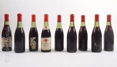 BOURGOGNE 9 demi-bouteilles GEVREY-CHAMBERTIN 1959 Bouchard Père & Fils (niveaux...
