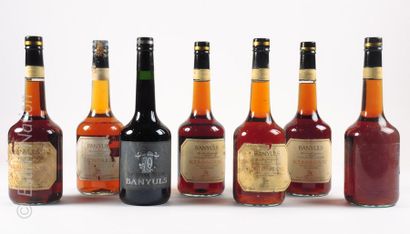 Banyuls 13 bouteilles : 5 BANYULS Roumani Dore (doux) Cellier des Templiers, 4 BANYULS...